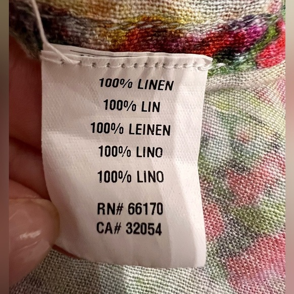 Anthropology Bl-nk Beaded 100% Linen Poncho O/S like new condition - Picture 9 of 9